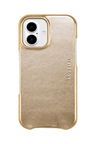 Coque MagSafe en cuir iPhone en cuir - Doré