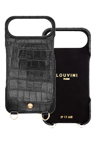 Coque en cuir iPhone 17 Air - Noir