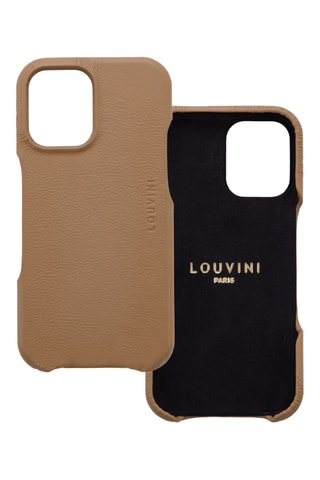 Coque MagSafe en cuir iPhone 16 - Camel