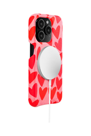 Coque MagSafe en cuir iPhone 17 Air - Rose