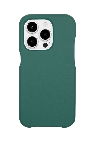 Coque MagSafe iPhone 16 Plus en cuir - Vert émeraude