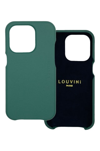 Coque MagSafe iPhone 16 Plus en cuir - Vert émeraude