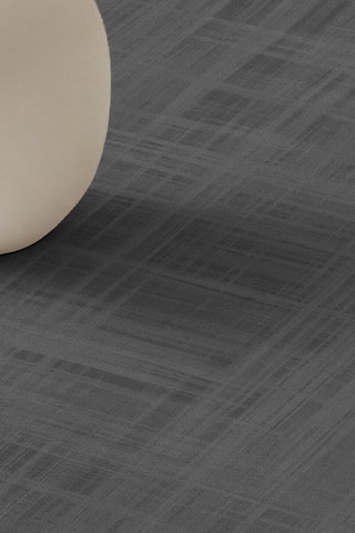 Nappe ronde antitaches  en coton biologique - Gris foncé chiné - 120 cm