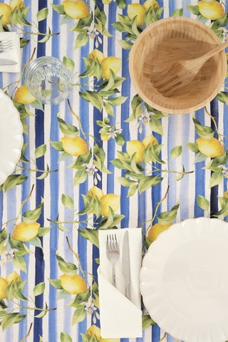 Nappe antitache  - Bleu et jaune