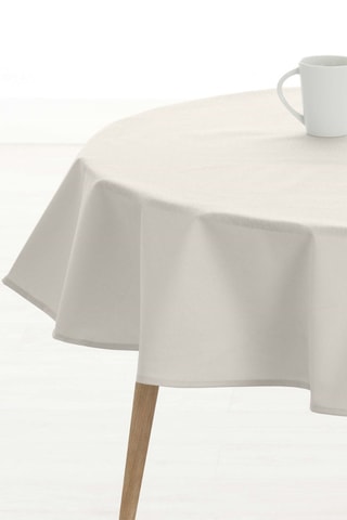 Nappe ronde antitache Levante - Crème