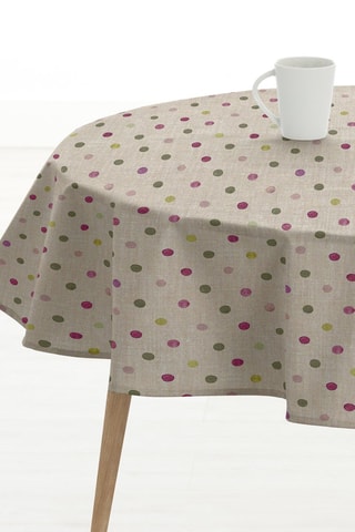 Nappe antitache - Beige et rose