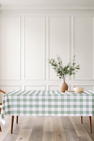 Nappe antitache - Vert et blanc