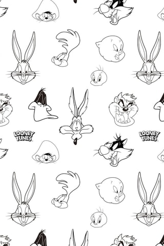 Nappe antitache LTunes Basic Looney Tunes - Blanc