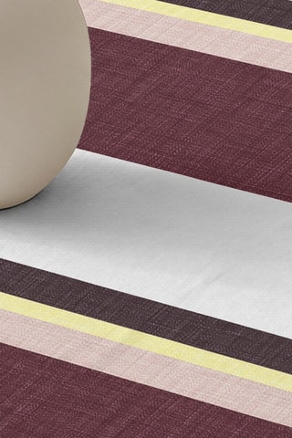 Nappe rectangulaire antitache - Blanc et bordeaux