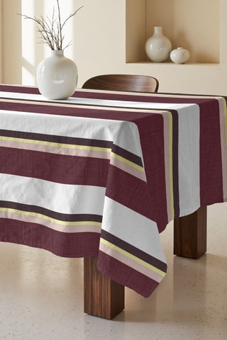 Nappe carrée antitache - Bordeaux - 180 x 180 cm