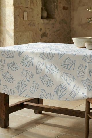 Nappe antitache  - Bleu et blanc