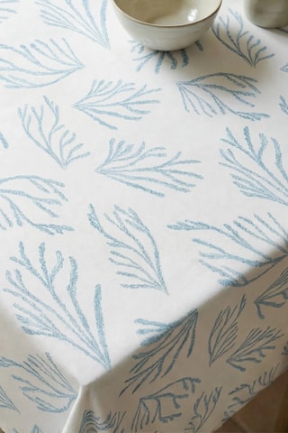 Nappe antitache  - Bleu et blanc