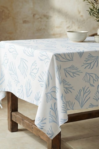 Nappe antitache  - Bleu et blanc