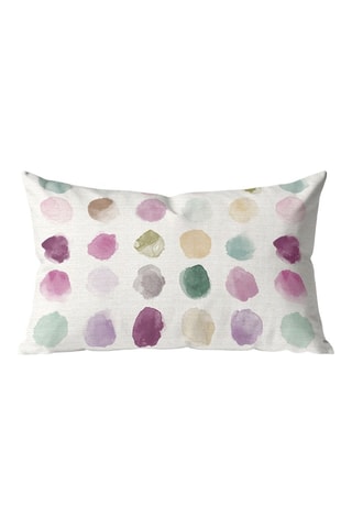 Housse de coussin - Blanc et violet - 30 x 50 cm