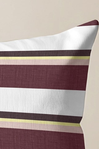 Housse de coussin - Blanc et marron - 30 x 50 cm