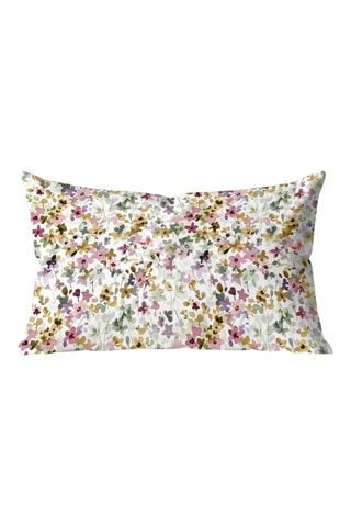 Housse de coussin - Blanc et rose - 30 x 50 cm