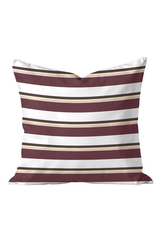 Housse de coussin - Bordeaux et beige - 50 x 50 cm