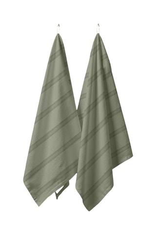 2 torchons - Vert clair