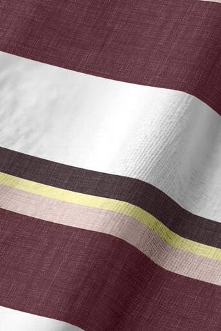 4 serviettes de table - Blanc et bordeaux