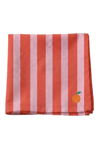 4 serviettes de table - Rose et rouge