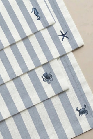 4 serviettes de table - Bleu marine