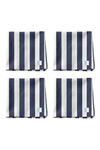 4 serviettes de table - Bleu marine