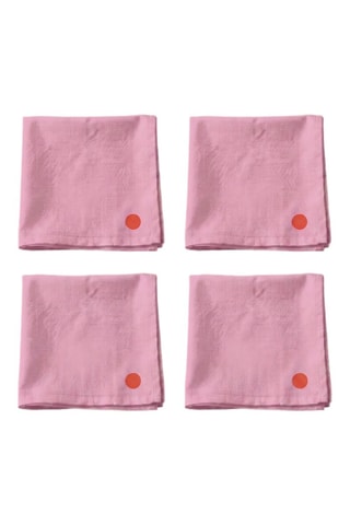 4 serviettes de table - Rose