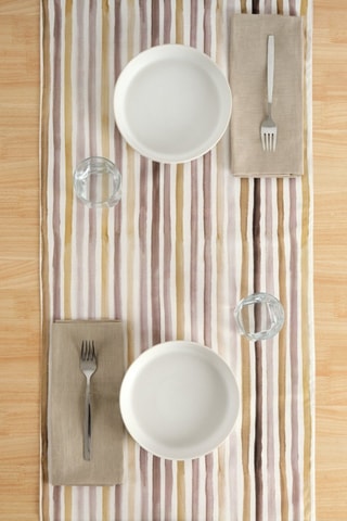 Chemin de table Naiara - Marron - 45 x 140 cm