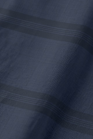 Chemin de table en coton biologique - Bleu marine et bleu nuit - 50 x 150 cm