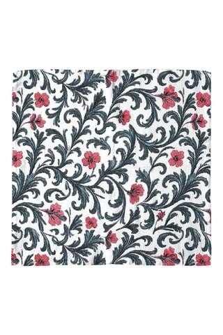 4 serviettes de table Norna - Blanc - 43 x 43 cm