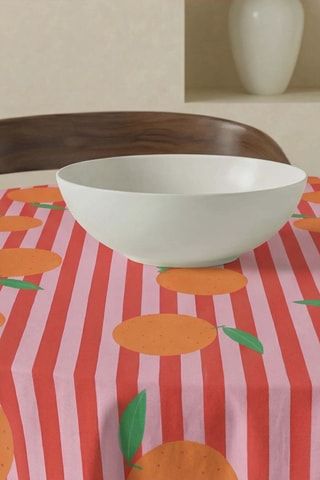 Nappe antitache ronde Mindanao - Rouge et rose