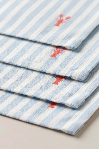 4 sets de table Lango - Bleu clair - 35 x 50 cm