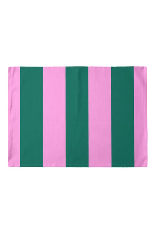 4 sets de table  - Vert et rose - 35 x 50 cm