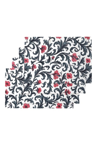 4 sets de table Norna - Blanc - 35 x 50 cm