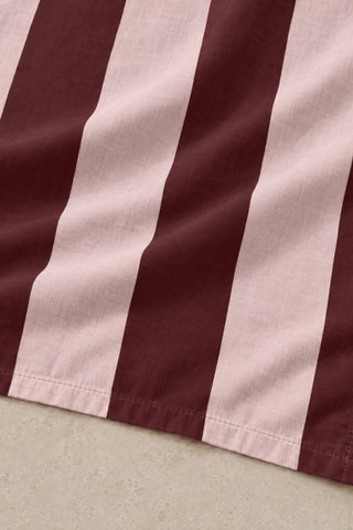 Nappe antitache rectangulaire Summer Stripes - Bordeaux et rose