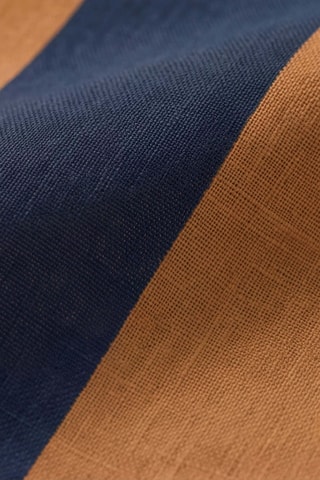 Nappe antitache rectangulaire Summer Stripes - Bleu et marron