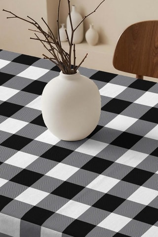Nappe antitache rectangulaire  - Noir et blanc