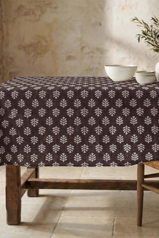 Nappe antitache rectangulaire Lignea C - Marron