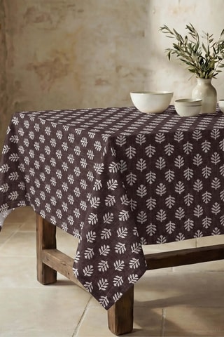 Nappe antitache rectangulaire Lignea C - Marron