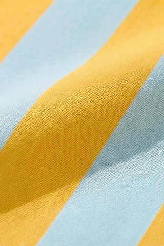 Nappe antitache rectangulaire Summer Stripes - Jaune et bleu clair