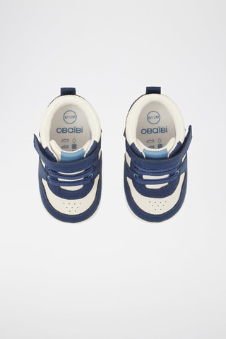 Zapatillas altas - Azul y blanco - Obaïbi