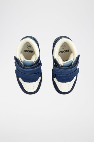 Zapatillas altas - Azul y blanco - Obaïbi
