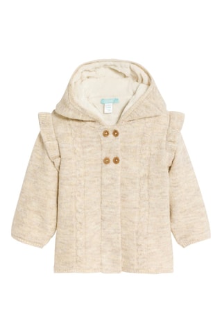 Chaqueta con capucha - Beige jaspeado - Obaïbi