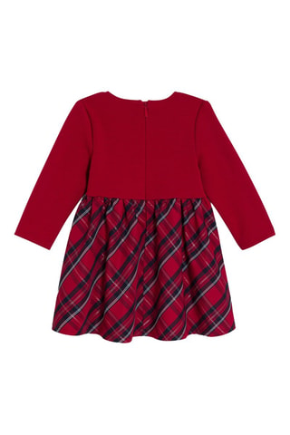 Vestido combinado - Rojo - Obaïbi