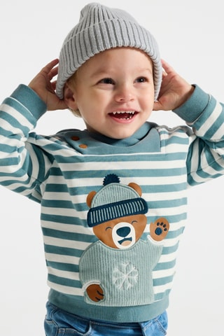 Sudadera con capucha - Azul grisáceo - Obaïbi