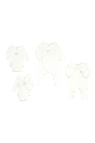 Estuche para recién nacido - 4 piezas - Blanco - Obaïbi
