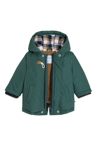 Parka con capucha - Verde oscuro - Obaïbi