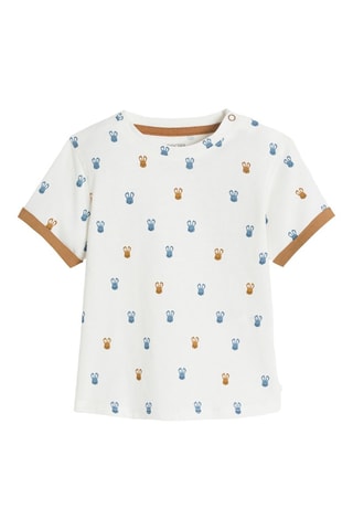 Camiseta y peto - Blanco y celeste - Obaïbi