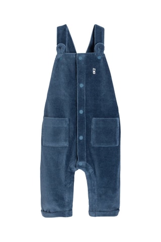 Body y pantalón de terciopelo - Azul marino - Obaïbi