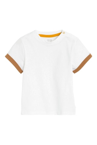 Peto y camiseta - Amarillo y blanco - Obaibi